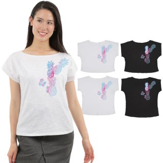 フラダンス Tシャツ通販 フラレッスンやカジュアルに最適なハワイ柄半袖フラTシャツ