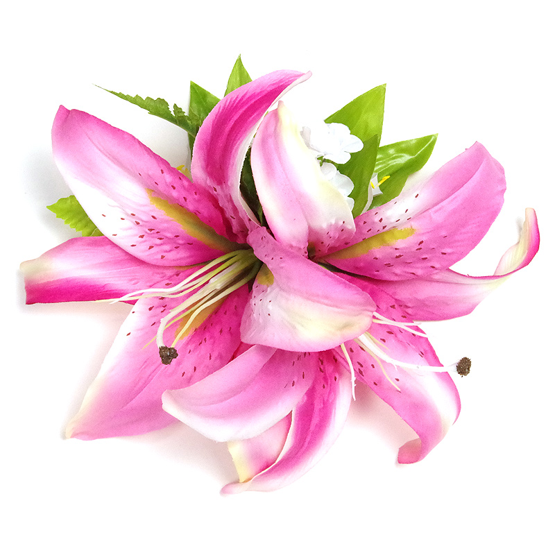 フラダンス用造花ヘアクリップの通販 ≪フラダンス ハワイアン 髪飾り